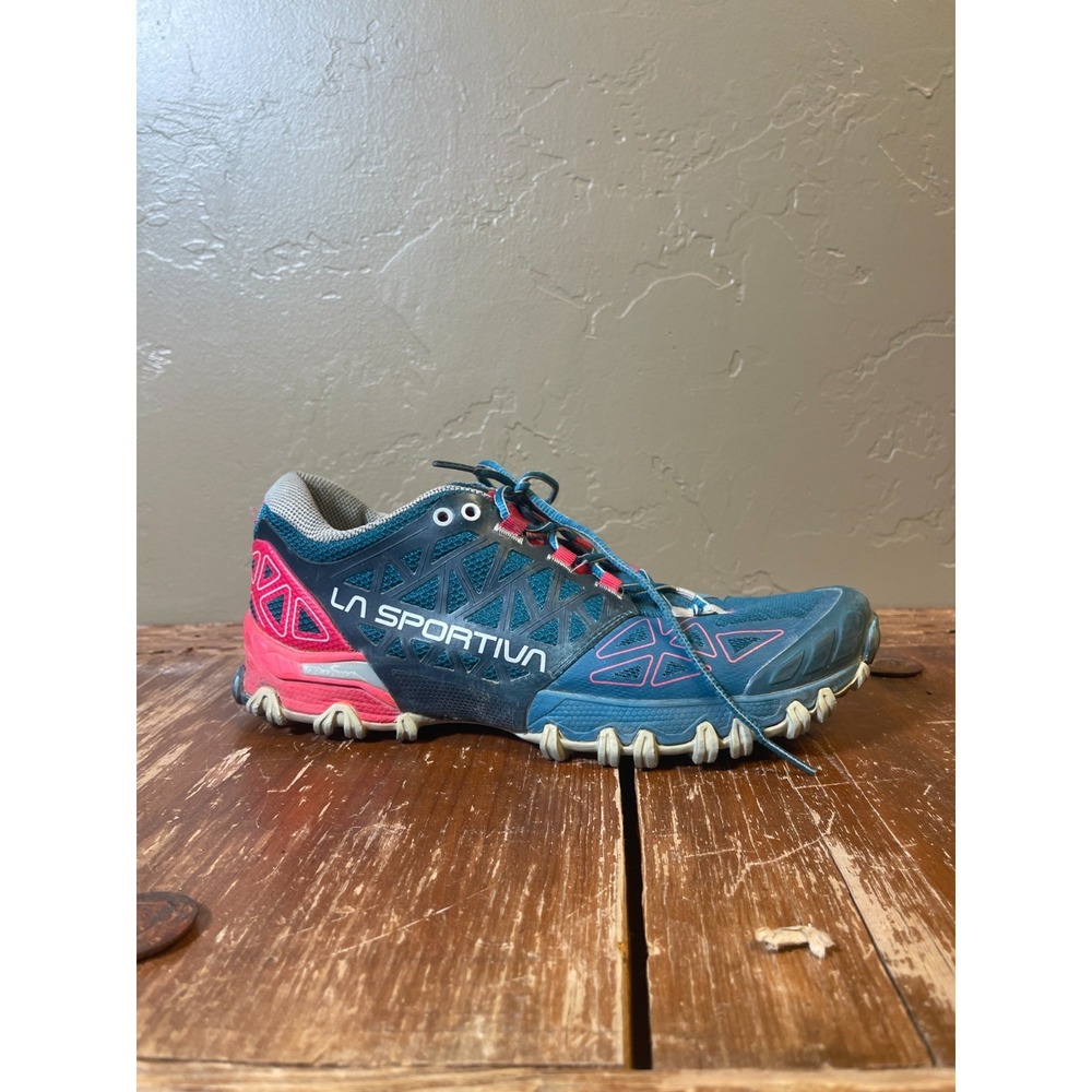 La Sportiva Bushido II Trail Running Shoes Womens 8 Blue Sneakers Hiking MTN